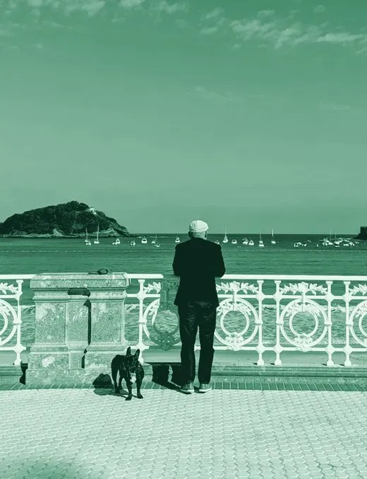 Barandilla de la bahía de la Concha en Donostia / San Sebastián